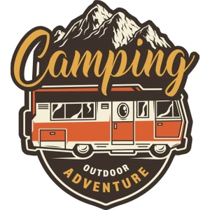 Sticker Atölyesi Outdoor Adventure Camping Sticker - 22081