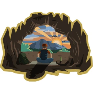 Sticker Atölyesi Outdoor Adventure Camping Sticker - 22076