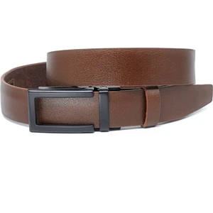 Manda Derisi Otomatik Tokalı Deliksiz Erkek Kemeri Fındık Kahverengi