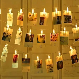 20 Mandallı LED Işıklı Dekoratif Aydınlatma 3 Metre