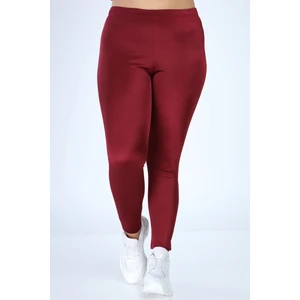 Piano Luce Lir Kadın Büyük Beden Tayt Bordo L2325