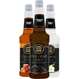 By Tüfekçi 3lü Avantajlı Paket Karamel, Vanilya ve Çikolata Şurup 3X750 ml