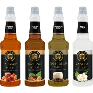By Tüfekçi 4lü Avantajlı Paket Karamel, Vanilya, Irish Cream ve Fındık Şurup 4X750 ml