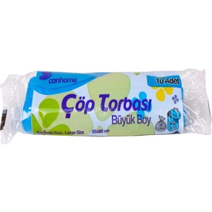 Büyük Çöp Torbası Mavi 65 x 80 cm 10'lu