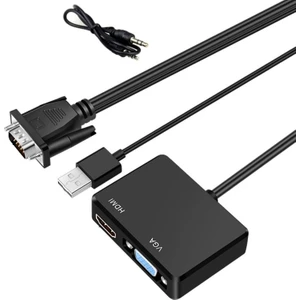 4772 VGA To VGA + HDMI + 3.5mm Çevirici Dönüştürücü Çoklayıcı Adaptör