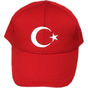 Event Party Store Ay Yıldız Türk Bayraklı Kırmızı Şapka Standart Beden