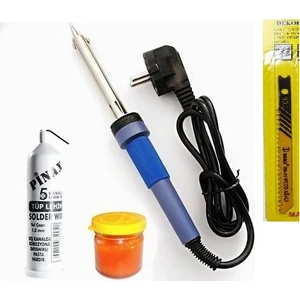 Makro Yapı Tudor Lehim Havya Kalem Havya 80 W Havya Seti 3'lü