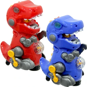 Pilli Işıklı Duman Püskürten Robot Trex