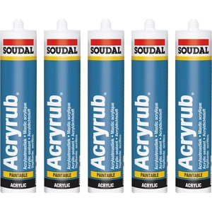 Acryrub Silikonize Mastik 500 Gram 5'li Paket Tüm Renkler