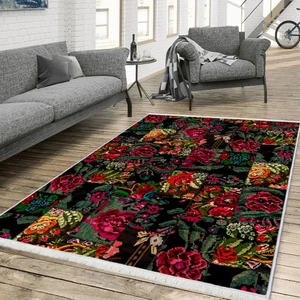 Makinede Yıkanabilir Kaymaz Taban Halı Mutfak Halısı Salon Halısı Oturma Odası Halısı Yolluk