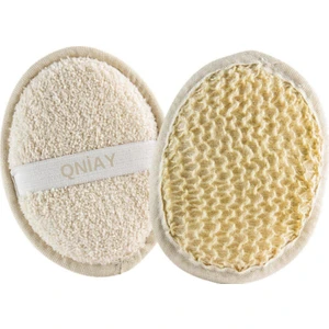 Yüz Vücut Kesesi Peeling Oval Yüz Vücut Yıkama Pedı Arındırıcı Doğal Banyo Lifi