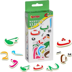 Diytoy, Manyetik Elif Ba, 40 Parça, Arapça Alfabe,magnet Figürler, Mıknatıslı
