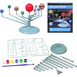 Güneş Sistemi Modeli, Gezegen Sistemi, Eğitici Maket, Boya, Fırça, Plastik, Deney Seti