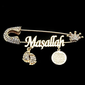 Sahi Aksesuar Maşallah Yazılı Bebek Yaka Iğnesi 39