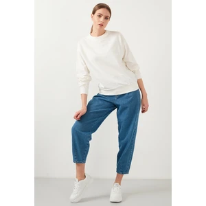 Bisiklet Yaka Basic Örme Sweat Kadın SWEAT 5413012