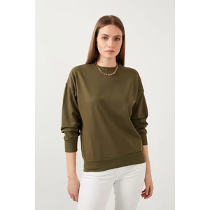 Bisiklet Yaka Basic Örme Sweat Kadın Sweat 5413012