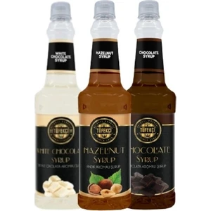 By Tüfekçi 3lü Avantajlı Paket Beyaz Çikolata, Fındık ve Çikolata Şurup 3X750 ml