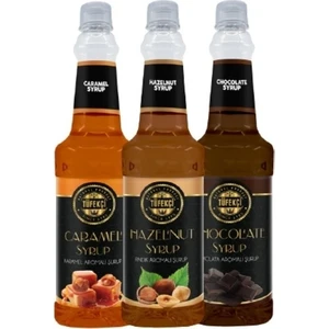 By Tüfekçi 3lü Avantajlı Paket Karamel, Fındık ve Çikolata Şurup 3X750 ml