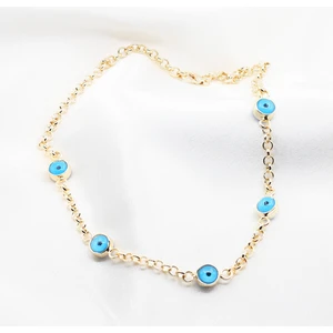 Sosyete Gkhn Nazar Boncuğu Detaylı Kolye