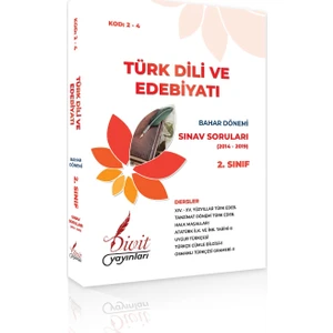 Divit Yayınları AÖF Türk Dili ve Edebiyatı 2. Sınıf 4. Yarıyıl Bahar Dönemi Çıkmış Sınav Sorusu 2014-2019 Dahil 6 Yıl