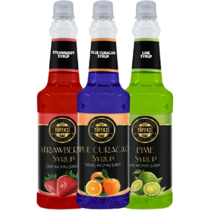 By Tüfekçi 3lü Avantajlı Paket Çilek, Turunç ve Lime Şurup 3X750ML