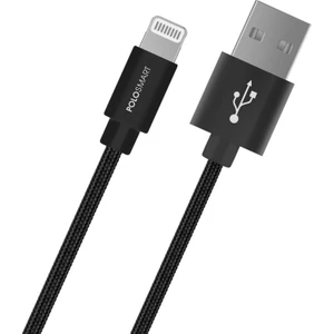 PSM07 1 Metre Siyah Lightning Hızlı Şarj Kablosu