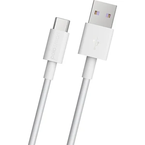 5A 100W Süper Hızlı UsbA to Type-C Data ve Şarj Kablosu Beyaz PSM30