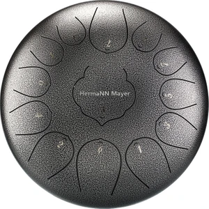 Hermann Mayer 12 Inç 13 Ses Tongue Drum - Gri
