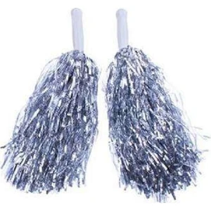 Event Party Store Gösteri Ponpon 2'li Set Metalik Gümüş