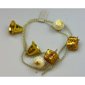 Event Party Store Yılbaşı Süs Hediye Paketli Çanlı Gold Garlant 6'lı