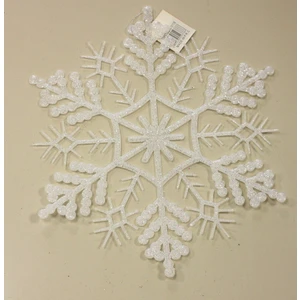 Event Party Store Yılbaşı Silikon Simli Kar Tanesi Asma Süs 44 cm