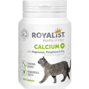 Calcium Kediler Için Kemik ve Diş Günçlendirici Tablet 150 Adet