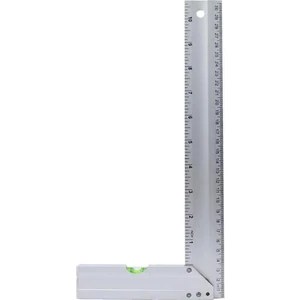 First Master Su Terazili Alüminyum Marangoz Gönye-30 cm