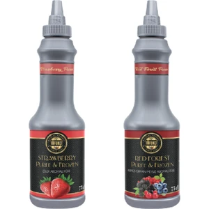 By Tüfekçi 2li Avantajlı Paket Çilek ve Kırmızı Orman Meyveleri Meyve Püresi 2 x 1 Lt