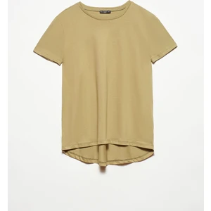 3471 Bisiklet Yaka Basic T-Shirt-Haki