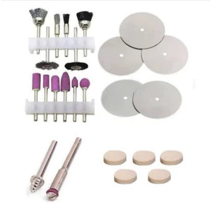 REKOTOOLS24 Parça Mini Taşlama Fırçalama Kesme Parlatma Seti Hobi Gravür Dremel Seti