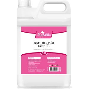 Kandil Yağı, Pembe Gaz Lambası Yağı Kokusuz Dumansız Iç Mekan (5 Lt)