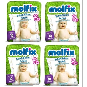 Bebek Bakım Alt Açma Örtüsü 4 Lü Set 40 Adet (4pk*10)