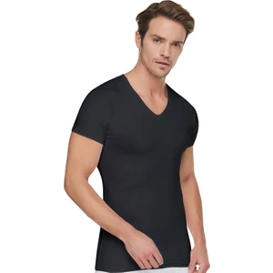 6 Adet  %100 Pamuklu V Yaka Erkek Kısa Kol Atlet