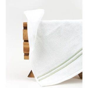 3lü Paket Çift Sıra Su Yeşili Piko Nakışlı El Havlusu 32X35CM