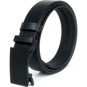 Manda Derisi Otomatik Tokalı Deliksiz Erkek Kemeri Siyah