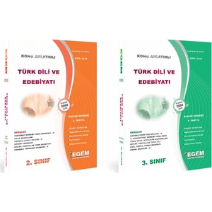 Egem Eğitim Yayınları AÖF Türk Dili ve Edebiyatı 2 ve 3. Sınıf 4 ile 6. Dönem Bahar