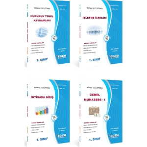 Egem Eğitim Yayınları AÖF Turizm İşletmeciliği 1. Sınıf 1. Dönem (Güz)