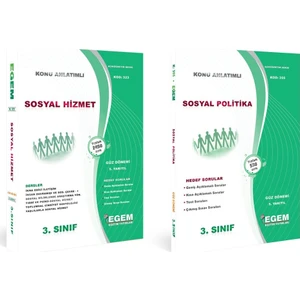 Egem Eğitim Yayınları AÖF Sosyal Hizmet 3. Sınıf 5. Dönem (Güz)