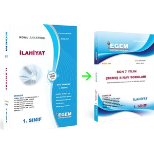 Egem Eğitim Yayınları AÖF İlahiyat 1. Sınıf 1. Dönem Set (Güz)