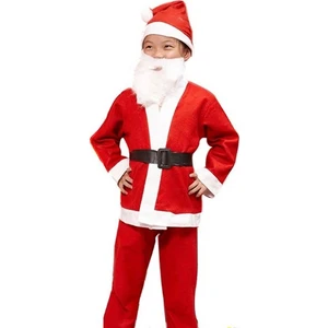 Erkek Çocuk Için Noel Baba Kostümü 4-6 Yaş