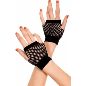 Kısa File Eldiven Siyah Renk