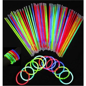 Neonlu Glow Stick Çubuk 50 Adet Karışık Renkli