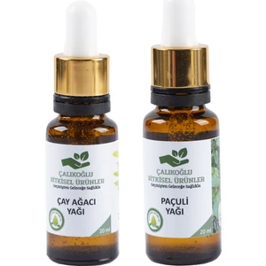 Çalıkoğlu Bitkisel Ürünler Çay Ağacı Yağı Paçuli Yağı 20 ml x 2'li