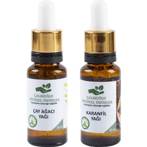 Çalıkoğlu Bitkisel Ürünler Çay Ağacı Yağı Karanfil Yağı 20 ml x 2'li
